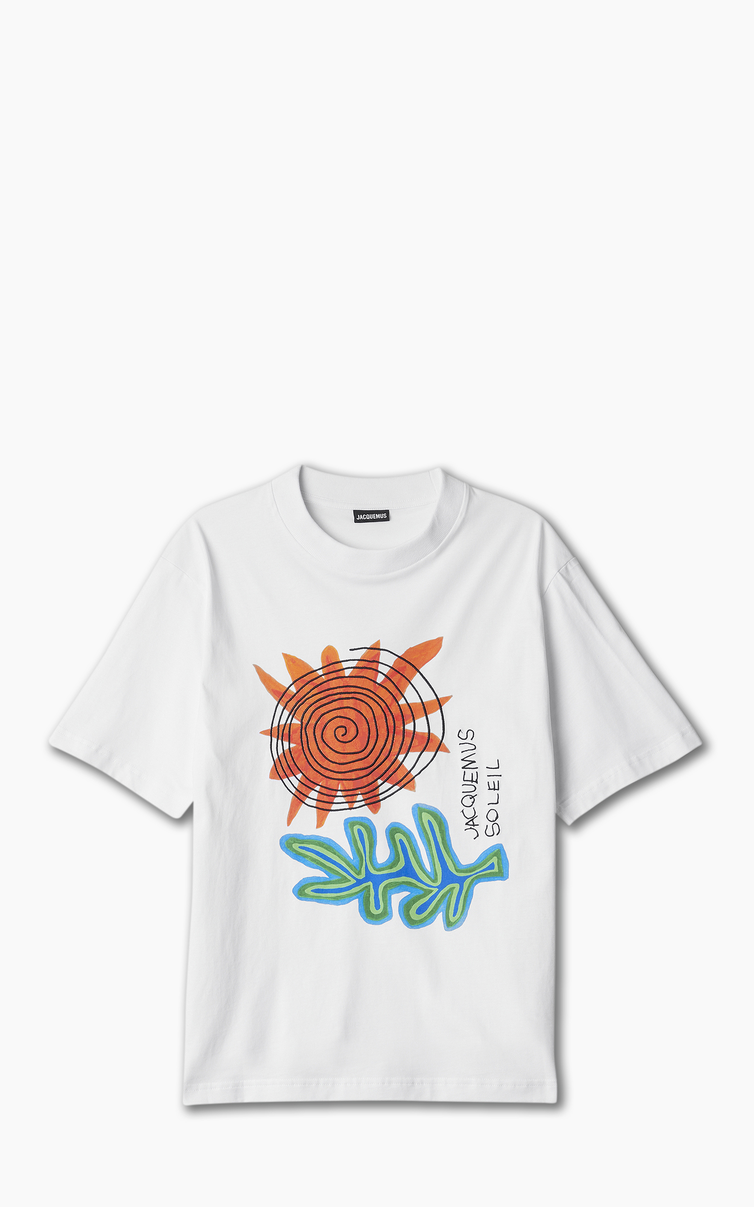 Jacquemus Le T-Shirt Soalheiro Print Arty Leaf White | Cultizm