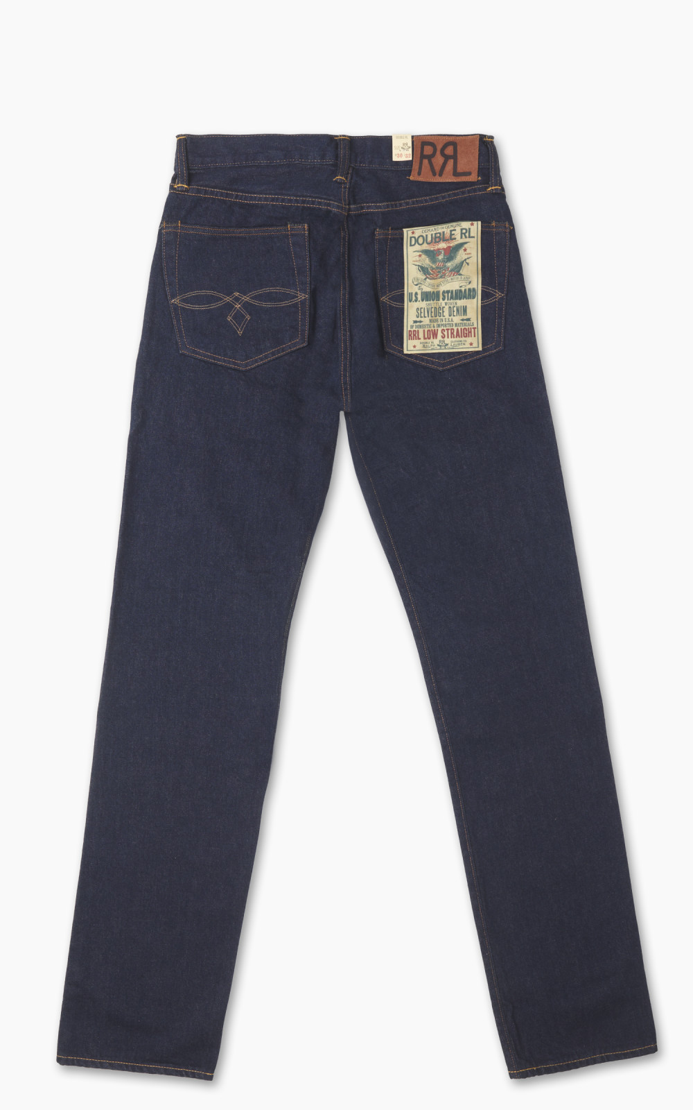 RRL Low Straight Fit Selvedge Jean One Wash | Cultizm