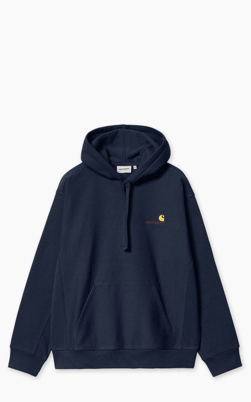 Carhartt WIP Hooded American Script Sweatshirt Air Force Blue