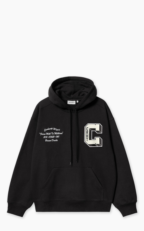 Carhartt WIP Hooded Brown Ducks Sweatshirt Black