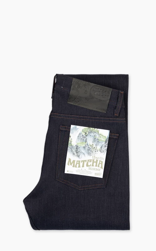 Naked & Famous Denim Weird Guy Matcha Selvedge Indigo 15oz