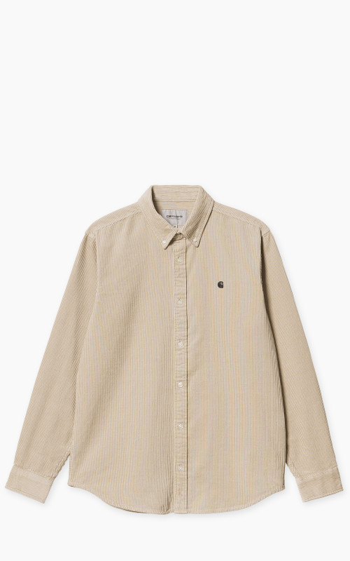 Carhartt WIP L/S Madison Cord Shirt Wall/Black