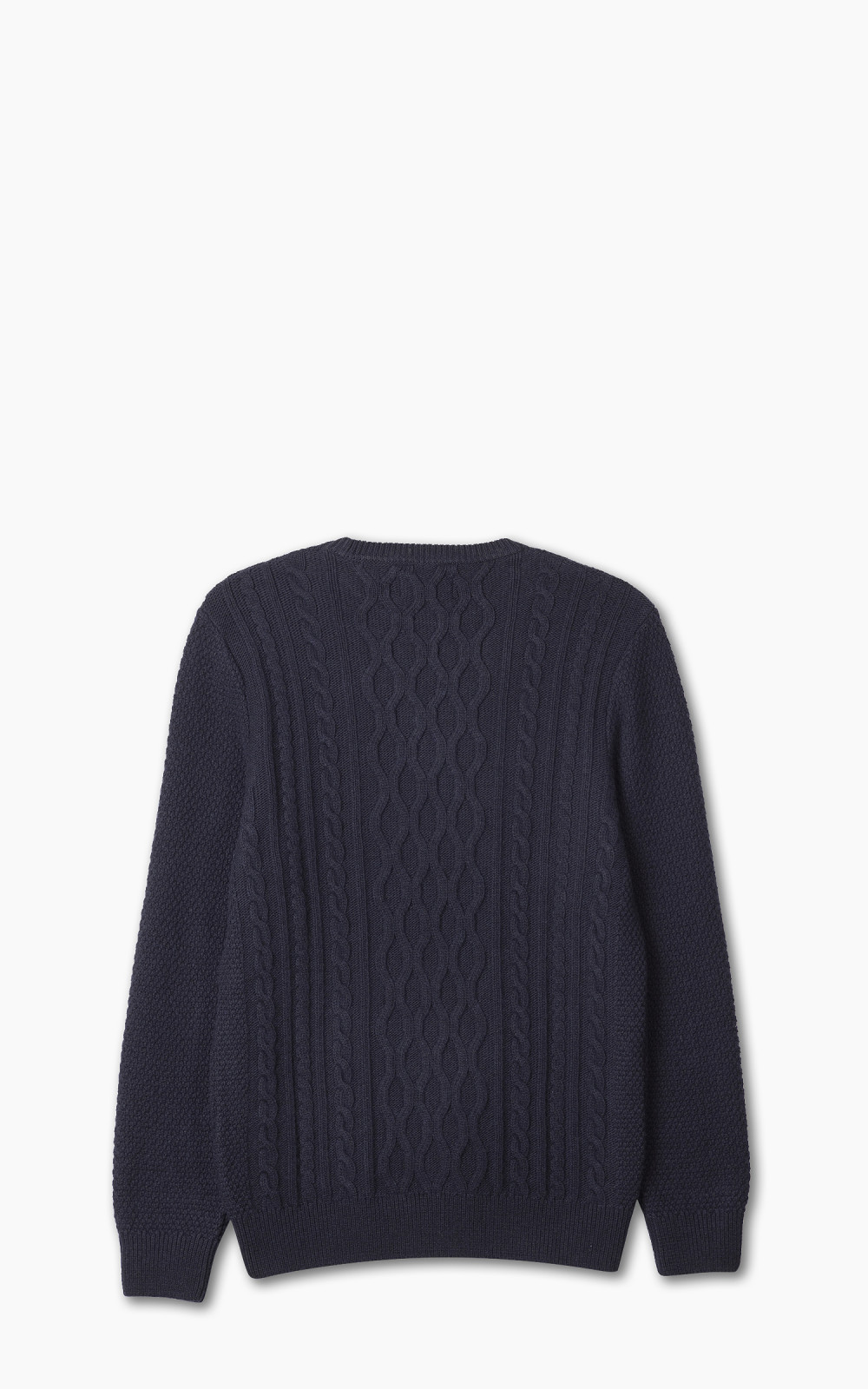 Barbour Essential Chunky Cable Crew Sweater Navy Cultizm