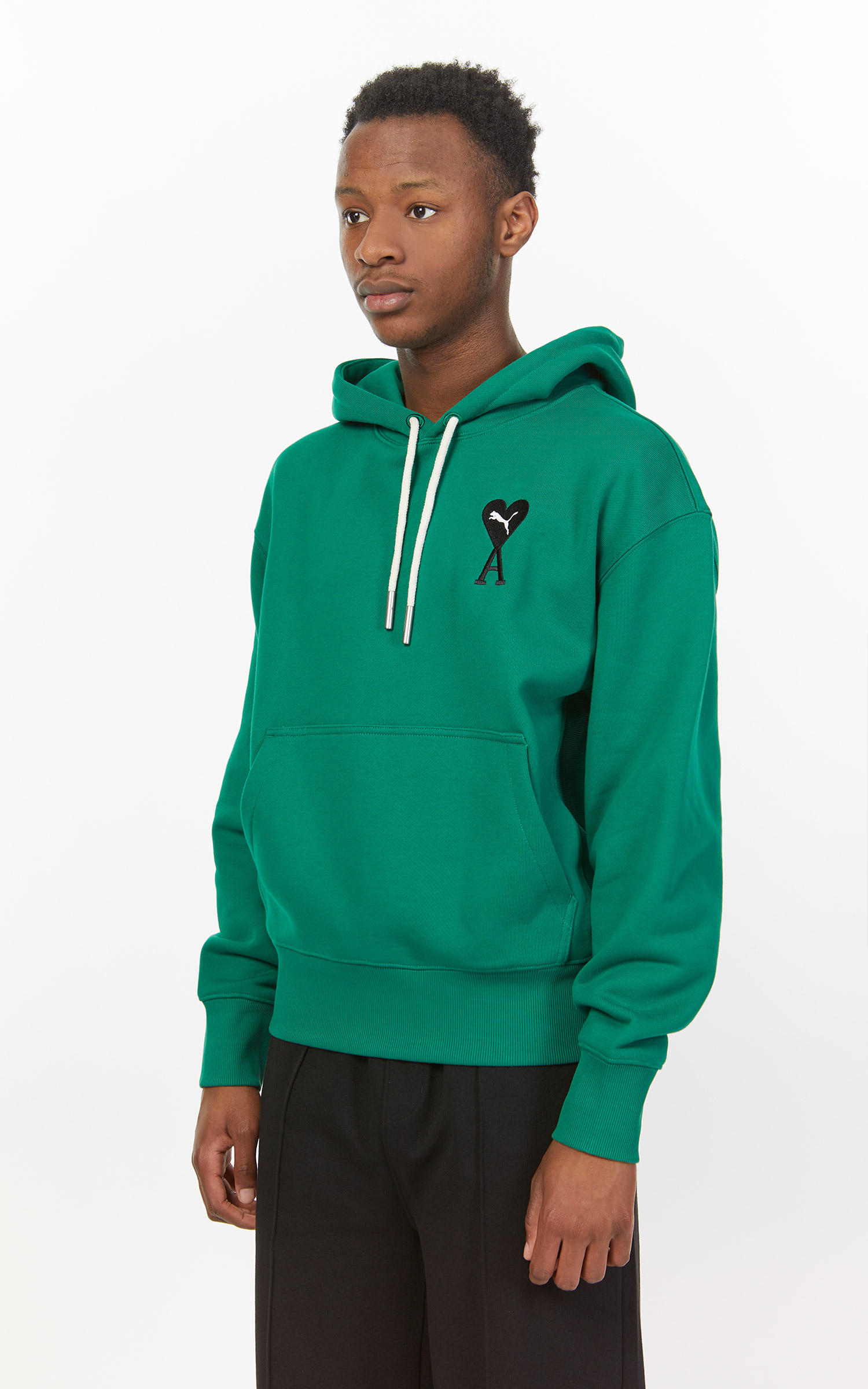 green puma hoodie