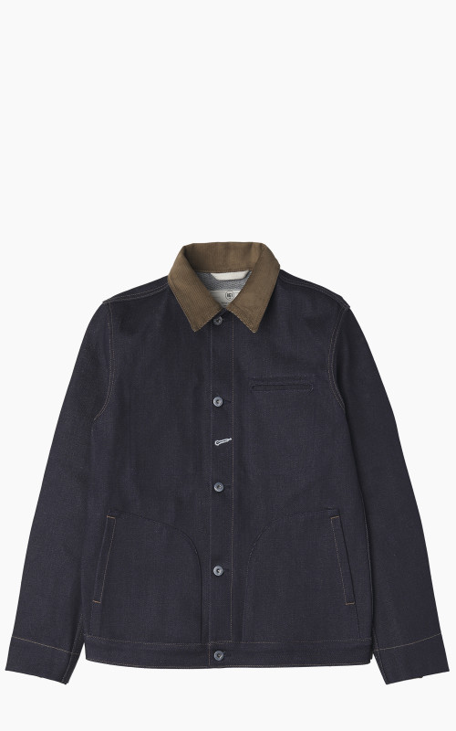 Rogue Territory Supply Jacket Corduroy Collar Selvedge Indigo 22oz