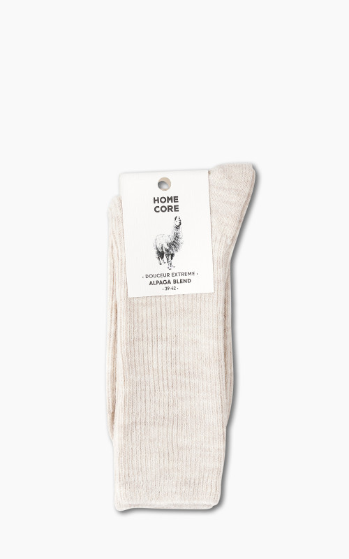 Homecore Alpaca Blend Socks Mountain Cream