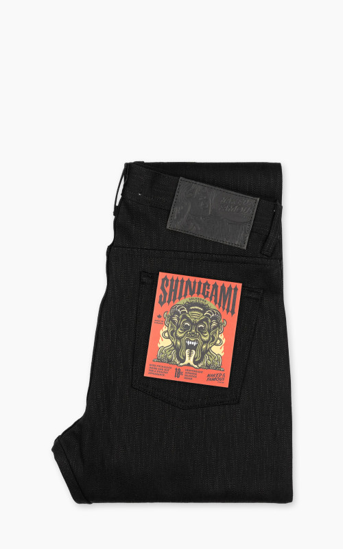 Naked & Famous Denim Weird Guy Shinigami Selvedge Black 18oz