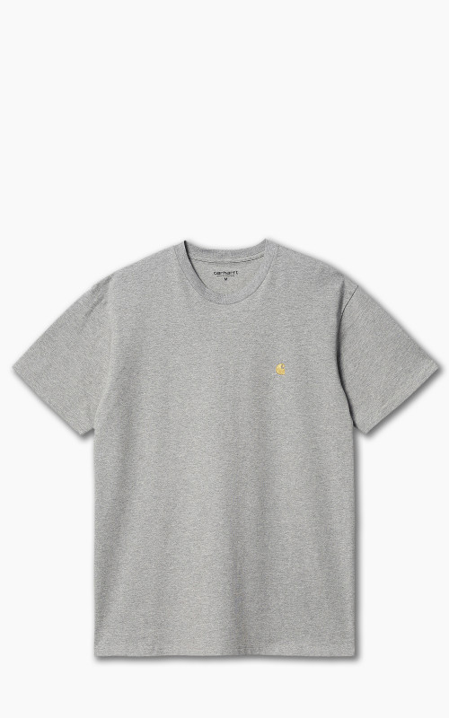 Carhartt WIP S/S Chase T-Shirt Grey Heather/Gold