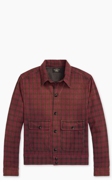 RRL Checked Woven Shirt Jacket Red/Black