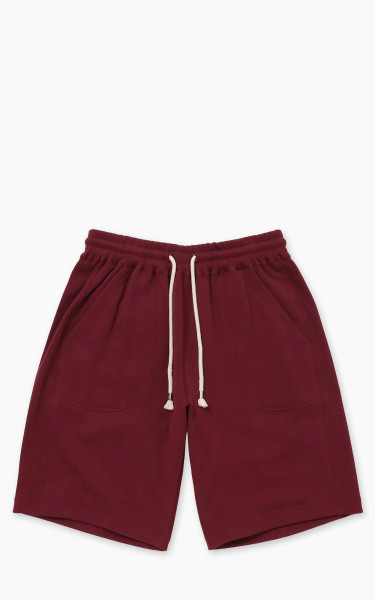 Wonder Looper Sweat Shorts Super Looper French Terry Burgundy