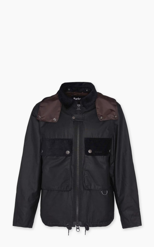 Barbour Re-Engineered Waxed Spey Jacket Black