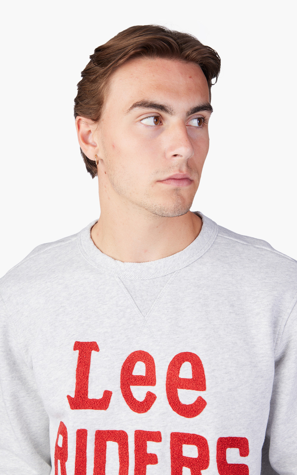 Lee 101 101 Regular Sweatshirt Sharp Grey Mele Cultizm