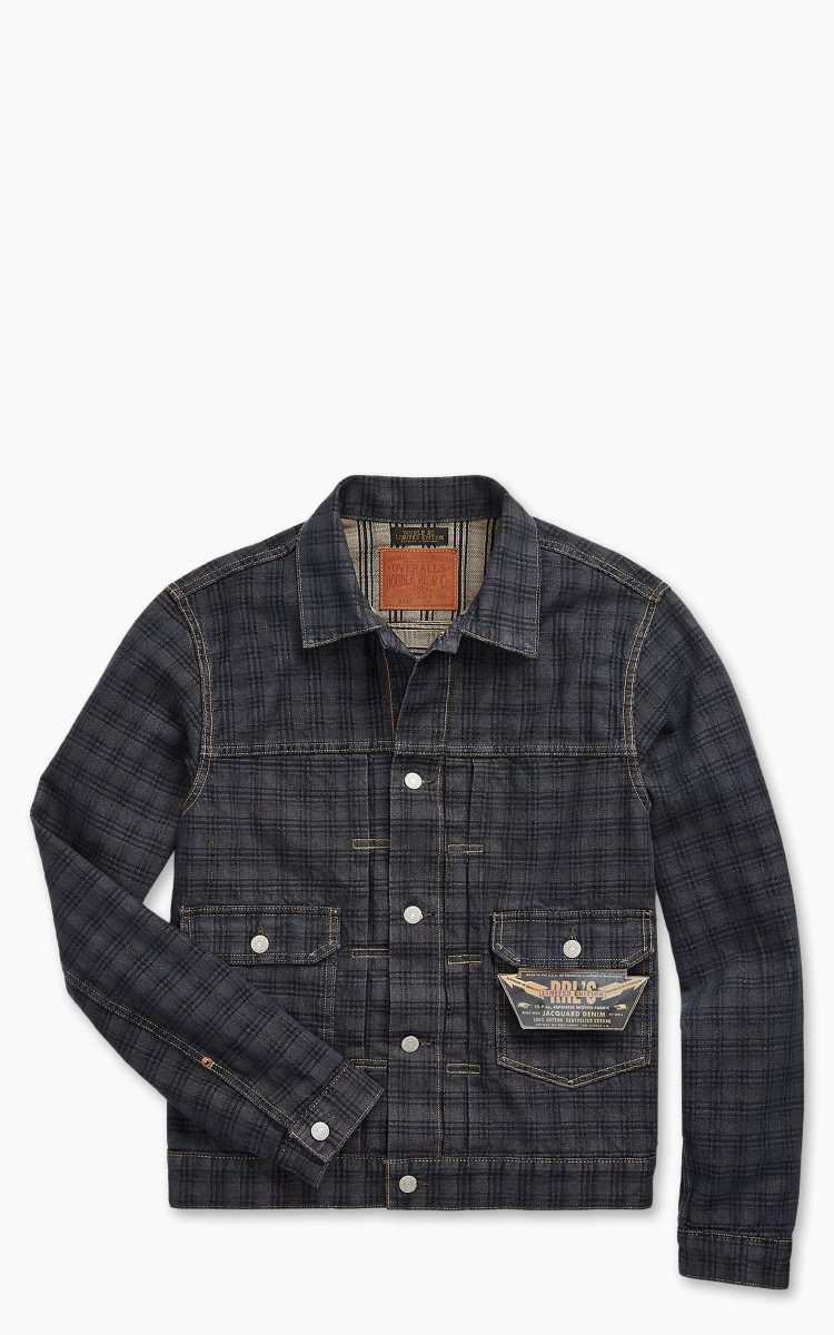 RRL Limited-Edition Jacquard Denim Jacket Nighford Wash | Cultizm