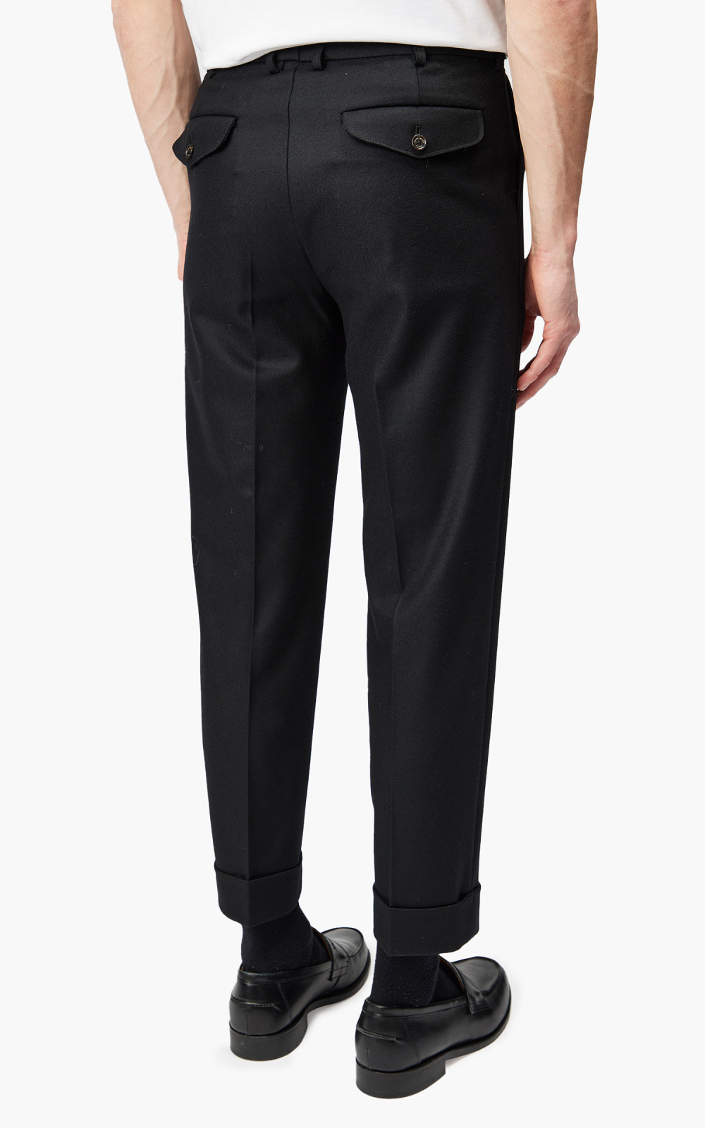 Markaware Flat Tapered Trousers Black | Cultizm