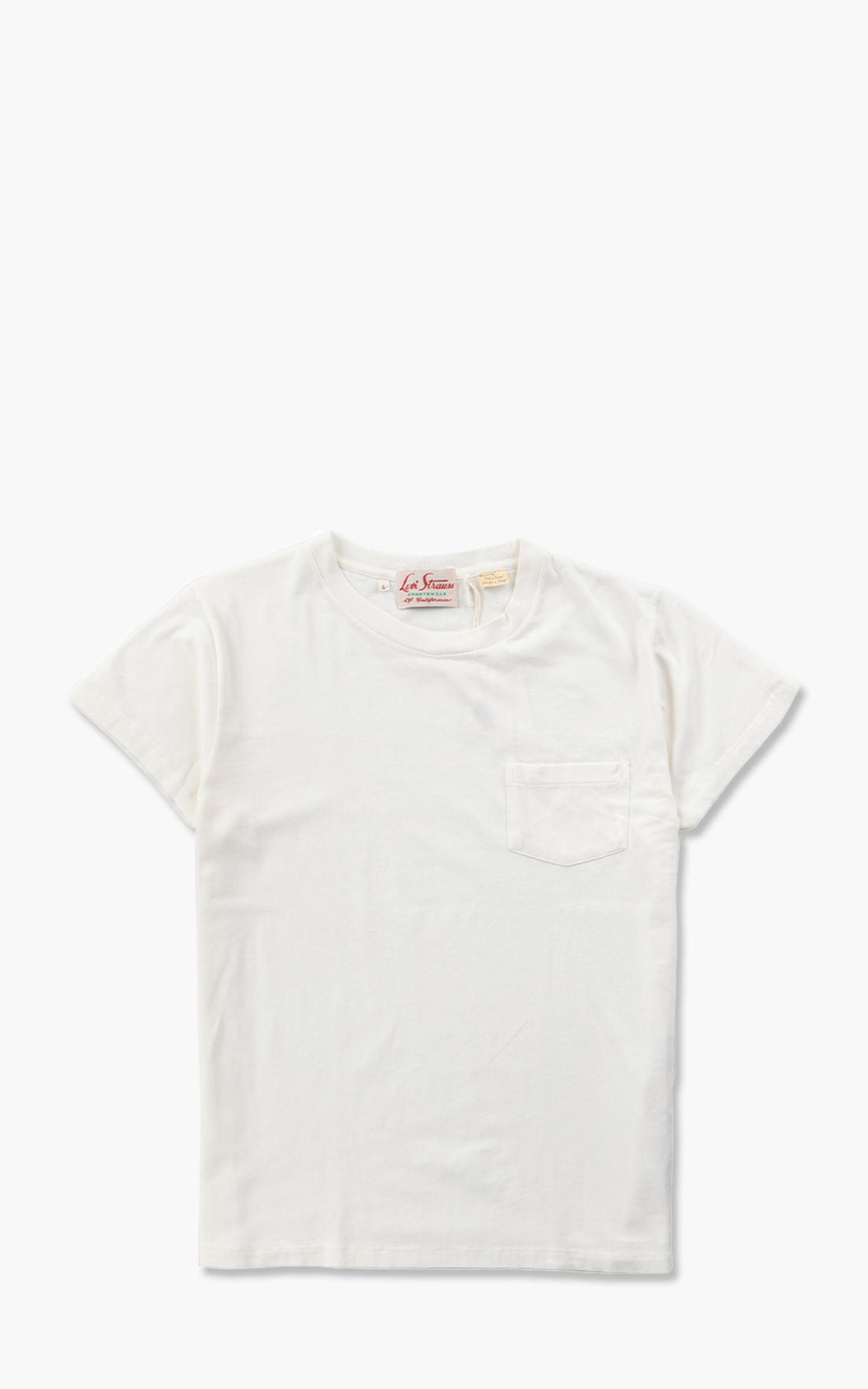 Levis Vintage Clothing White 1950s Sportswear T-Shirt