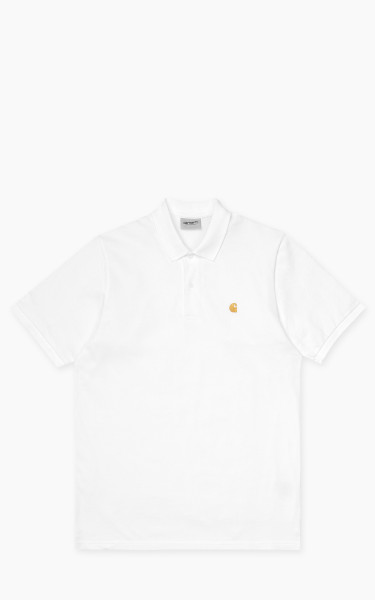 Carhartt WIP S/S Chase Pique Polo White/Gold