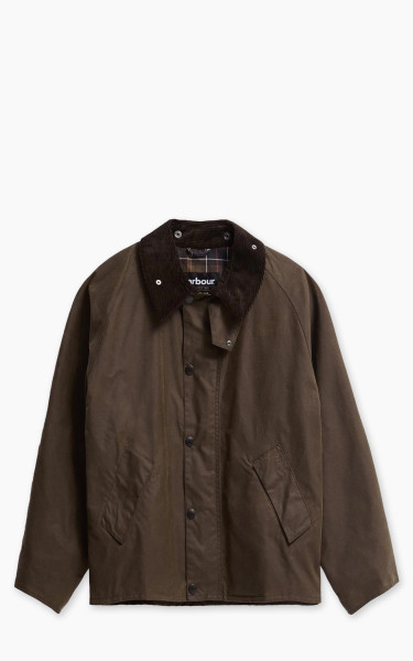 Barbour Oversized Transport Waxed Jacket Beech