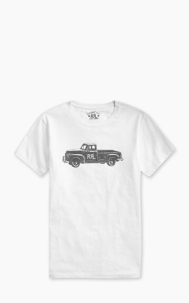 RRL Truck Jersey T-Shirt Paper White