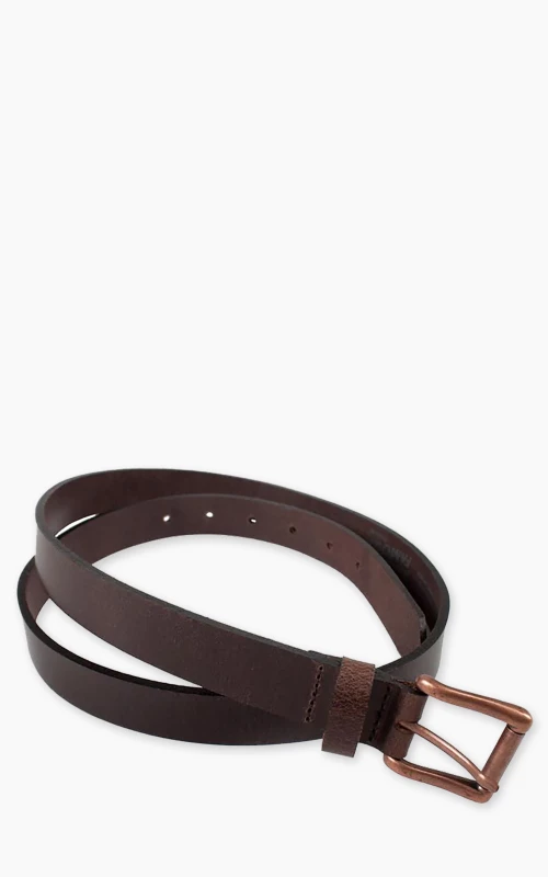 Naked & Famous Denim Buffalo Belt Leather Brown