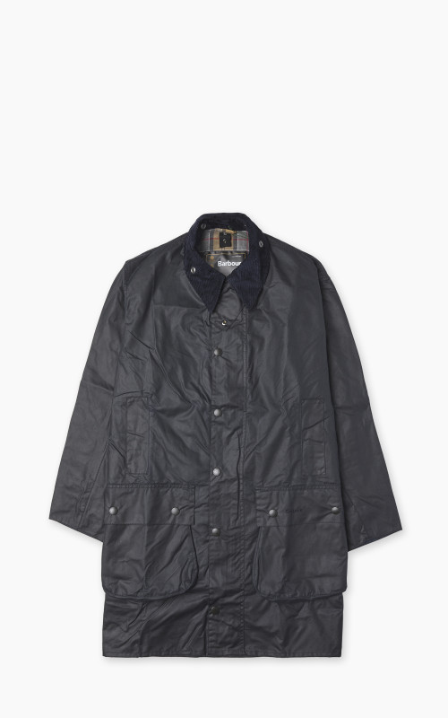 Barbour Border Wax Jacket Navy