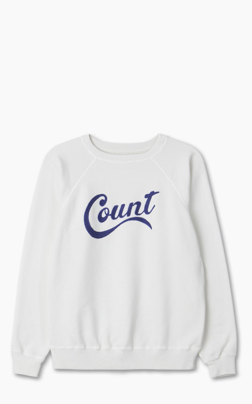 Fullcount 3765-2 "Count" Raglan Sleeve College Sweatshirt Off White