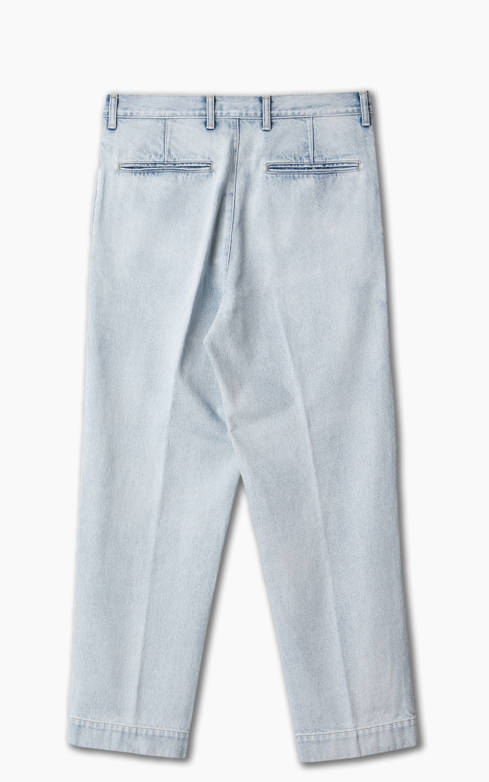 長納期商品 YLÈVE / イレーブ 13.5oz DENIM TROUSERS FADE - パンツ