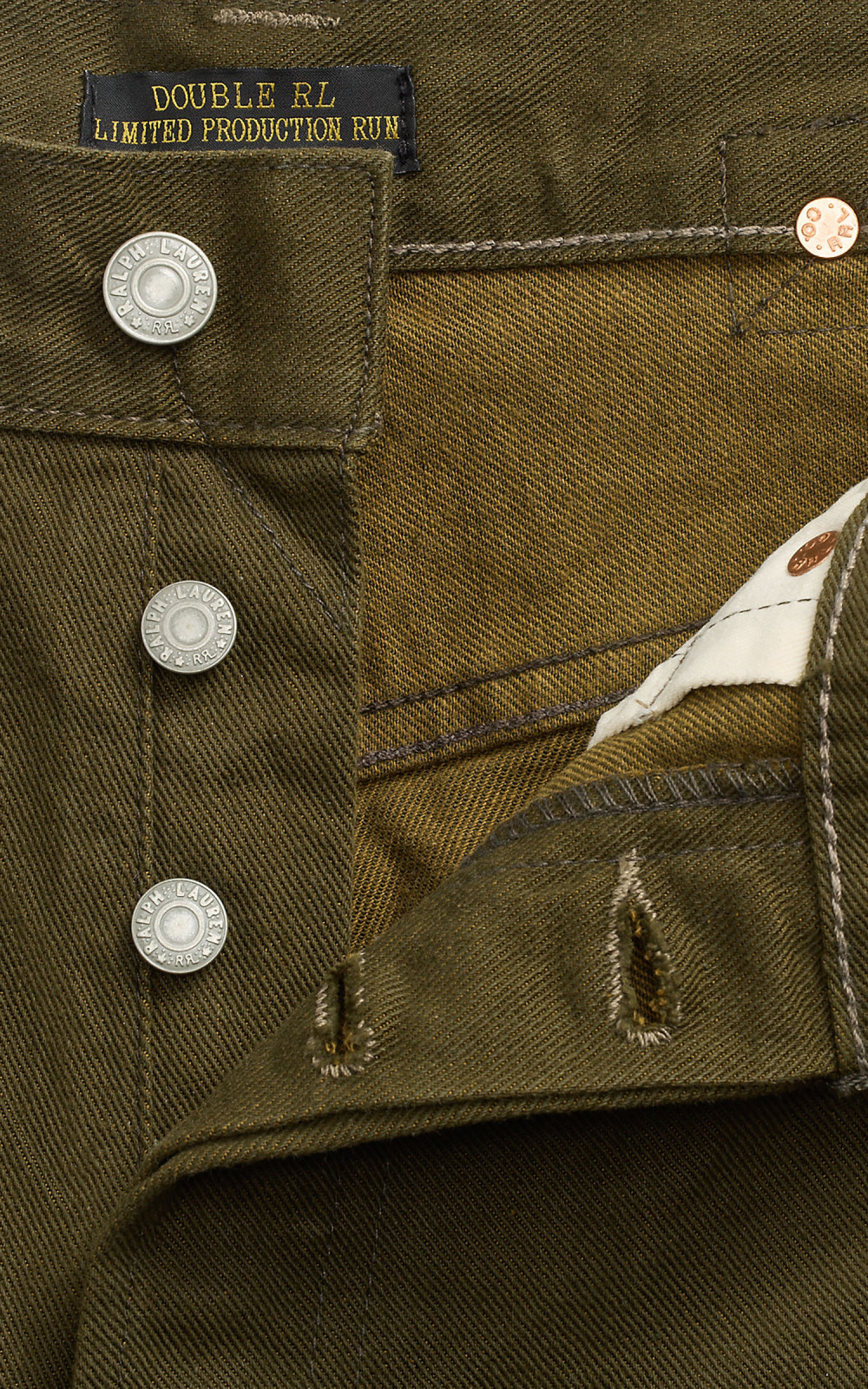 RRL Vintage 5-Pocket Jean Limited Edition Olive Rinse | Cultizm