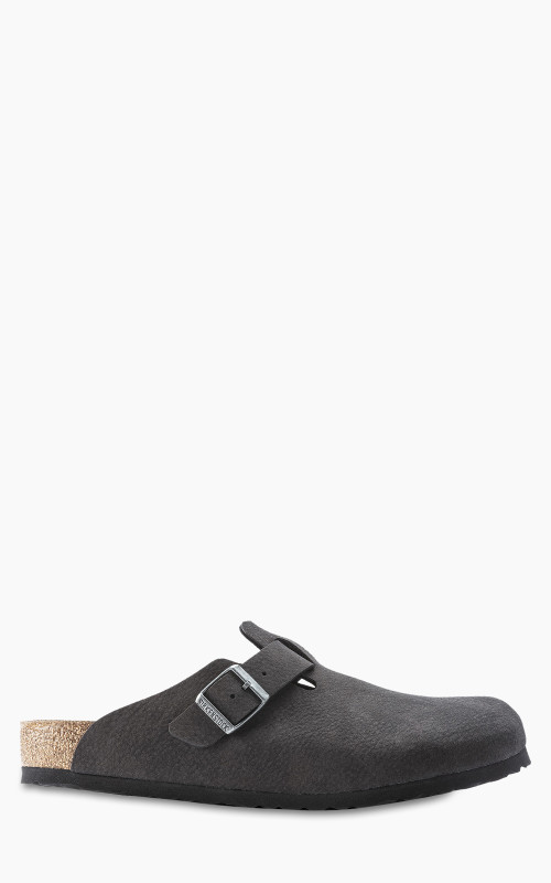 Birkenstock Boston Microfibre Desert Dust Black