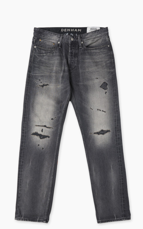 Denham Forge Double-Black Wash Italian Selvedge Denim Black