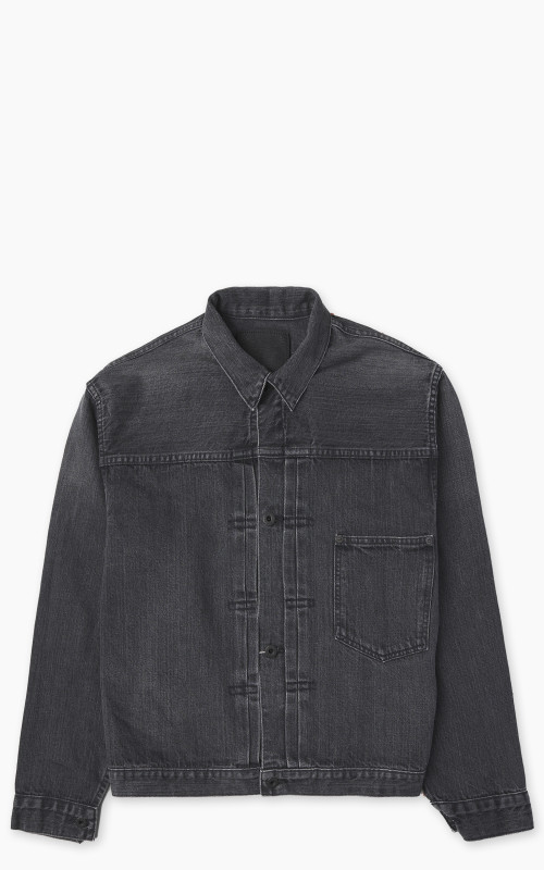 OrSlow WWII Type I Denim Jacket Selvedge Stonewashed Black