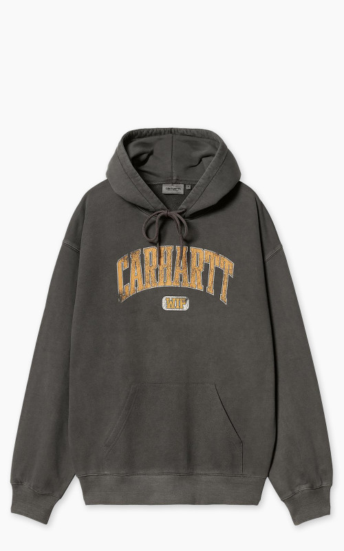 Carhartt WIP Hooded Library Sweatshirt Garment Dyed Black