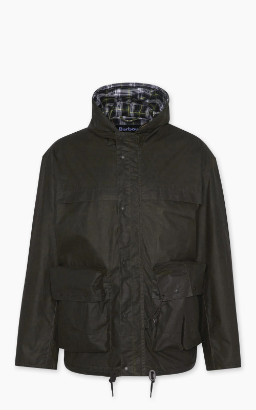 Barbour Modified Durham Waxed Jacket Archive Olive