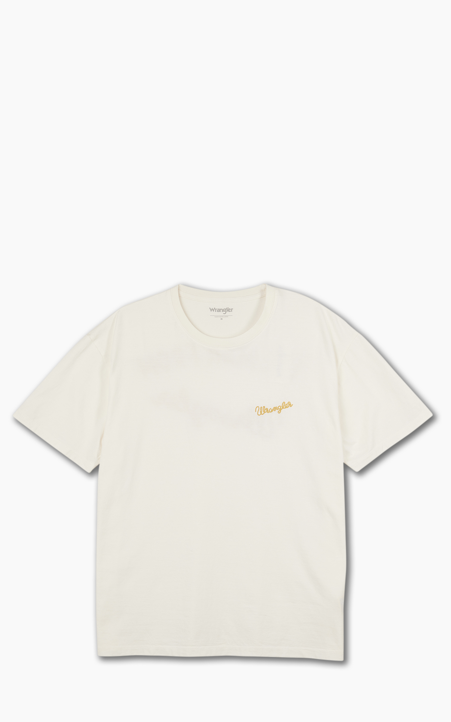 Wrangler Slogan Tee Worn White | Cultizm