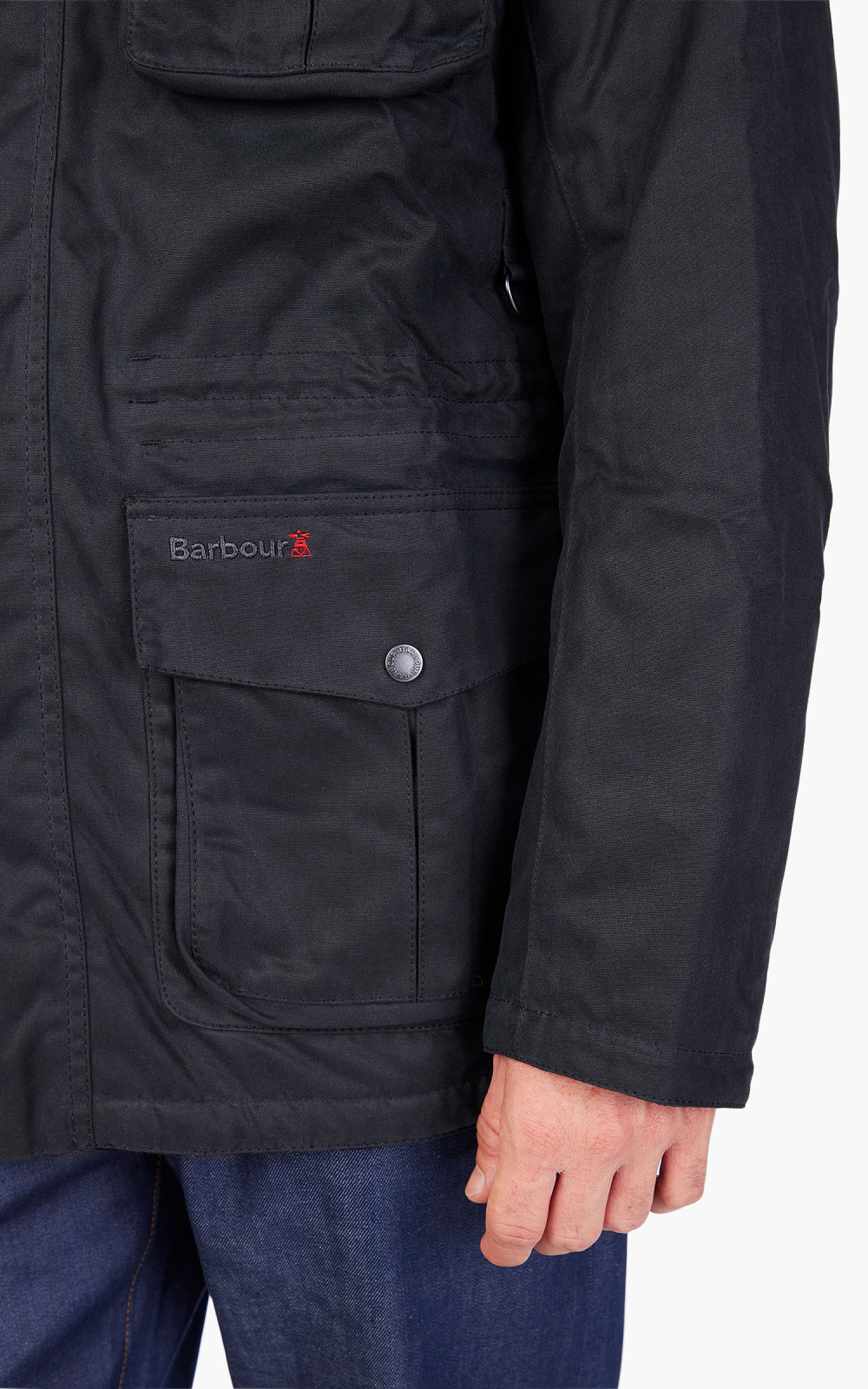 Barbour Winter Corbridge Wax Jacket Navy | Cultizm