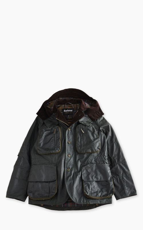 Barbour x To Ki To Outland Waxed Jacket Olive