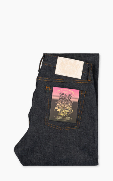 Naked & Famous Denim Easy Guy Dia De Los Muertos Selvedge Indigo 12.5oz