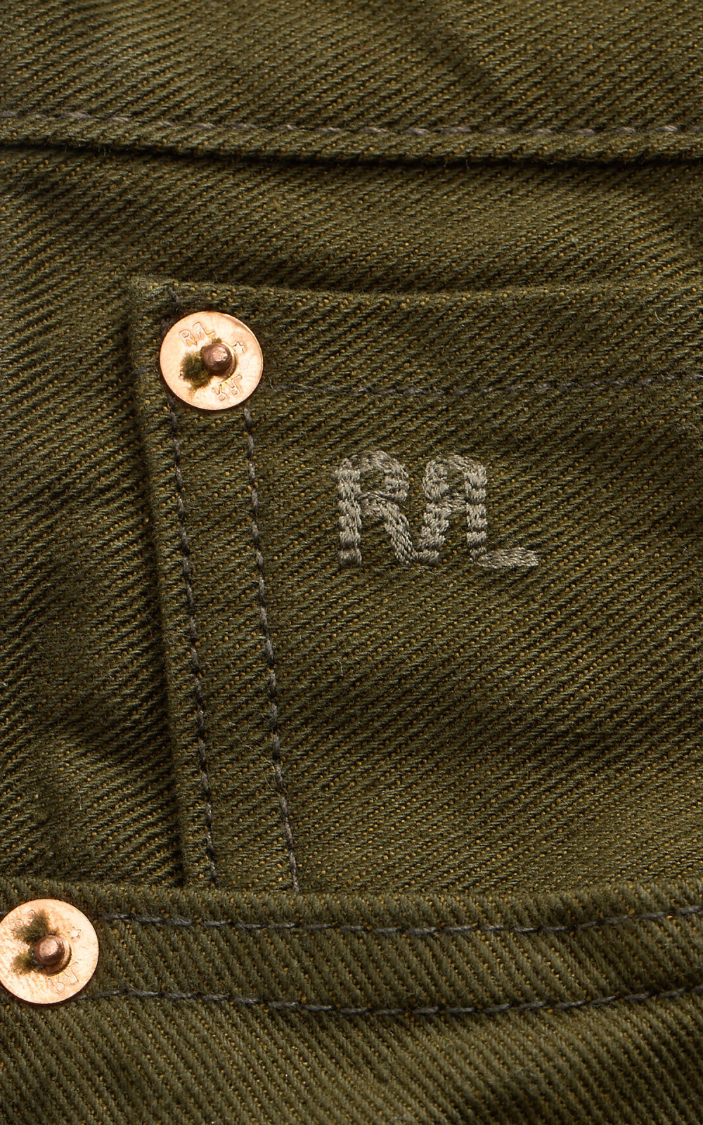 RRL Vintage 5-Pocket Jean Limited Edition Olive Rinse | Cultizm