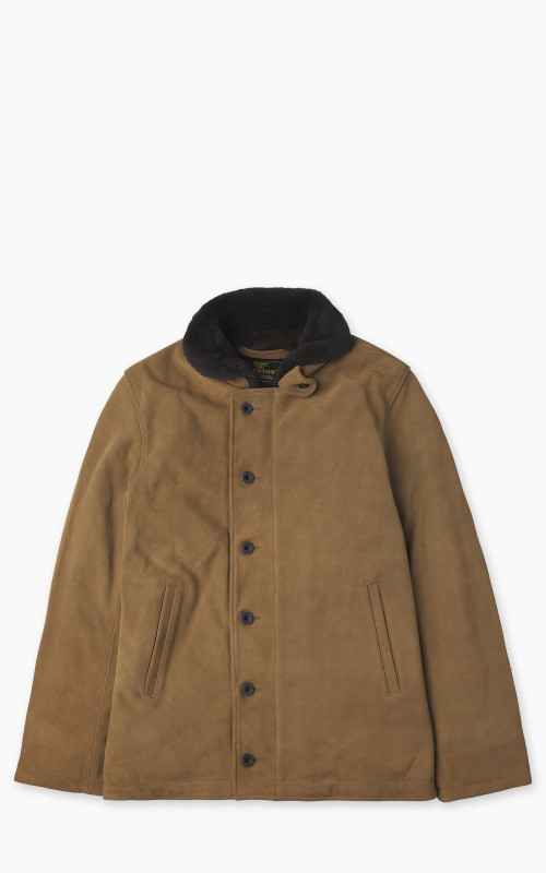 Houston N-1 Deck Jacket Suede Camel