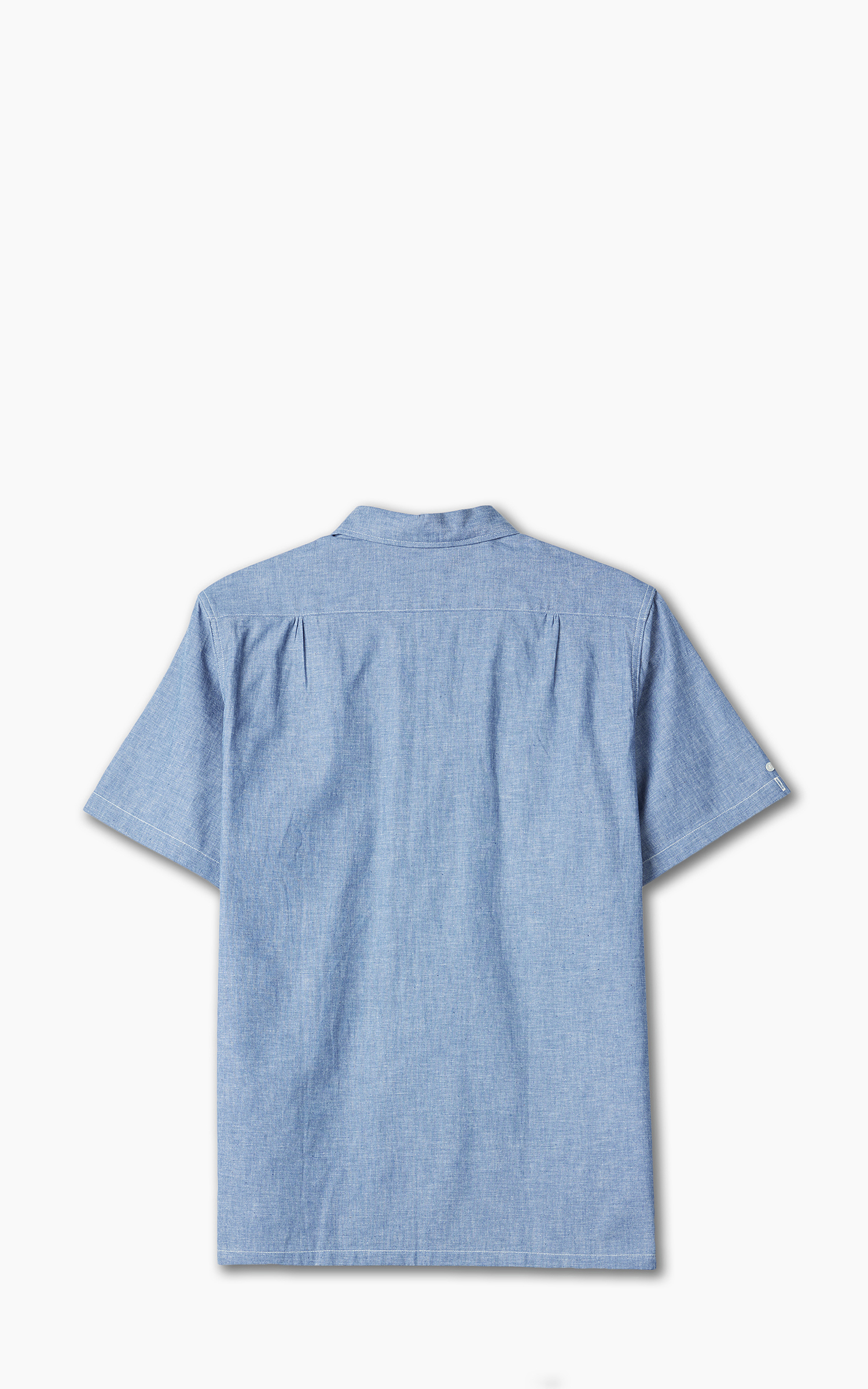 Spread Collar Sport Shirt in Extra Light Washed Chambray