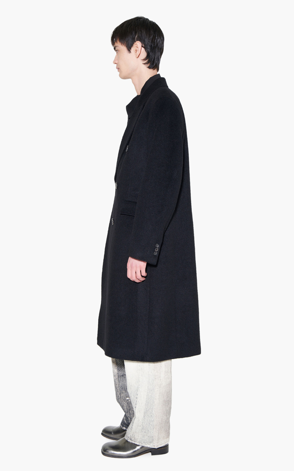 Our Legacy Whale Coat Black Hairy Wool | Cultizm