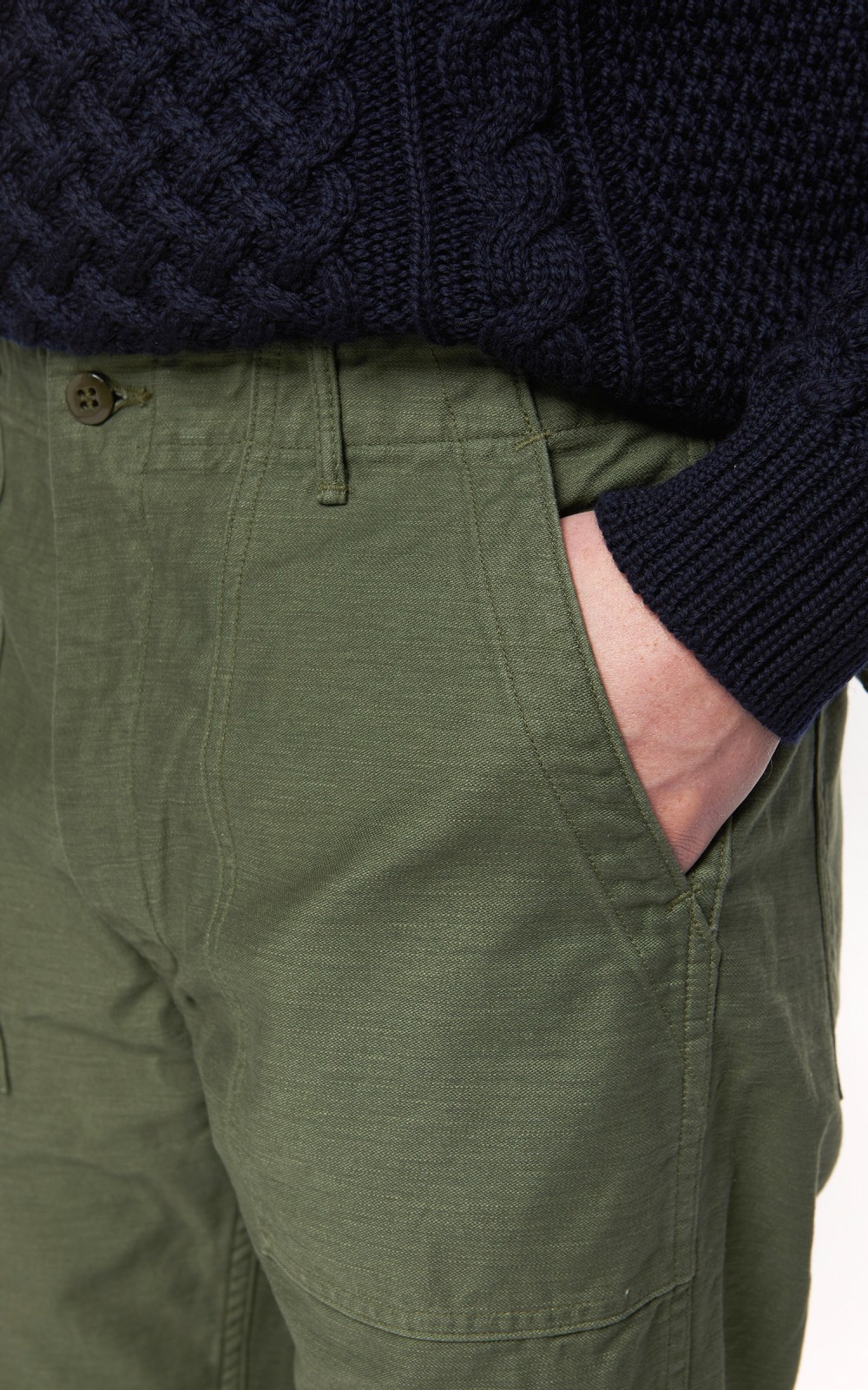 OrSlow US Army Fatigue Pants Slim Green | Cultizm