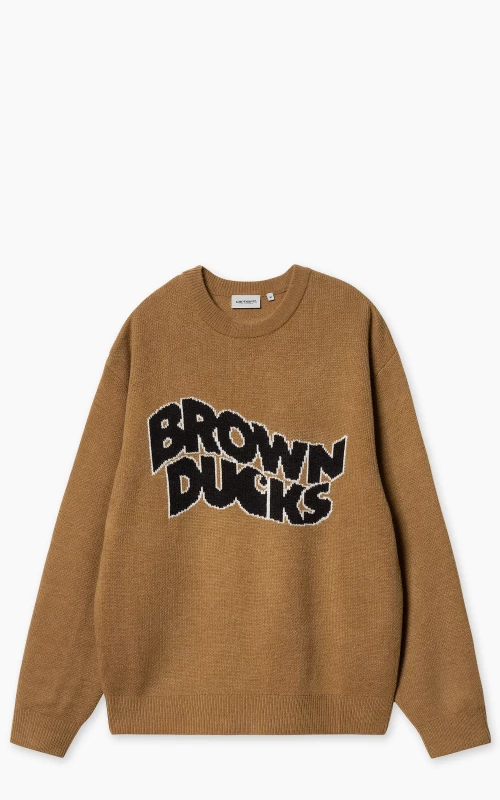 Carhartt WIP Brown Ducks Sweater Hamilton Brown