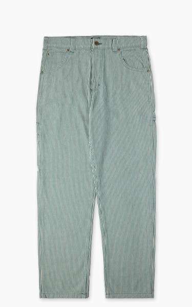 Dickies Garyville Hickory Stripe Trousers Lincoln Green