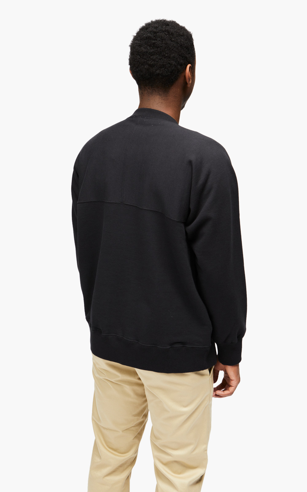 Nanamica Crew Neck Sweat Black | Cultizm