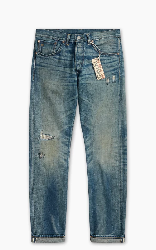 RRL Slim Fit Selvedge Jean Ridgway Wash Blue