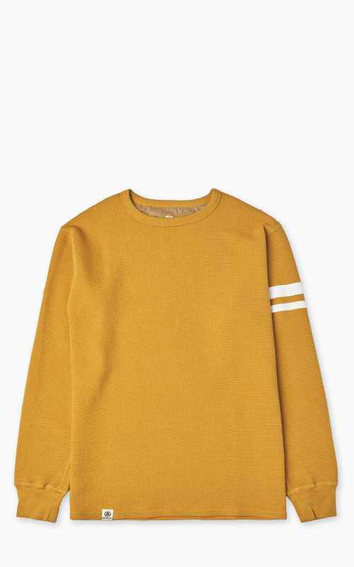 Momotaro Jeans MZTS0079 GTB Thermal Longsleeve T-Shirt Mustard