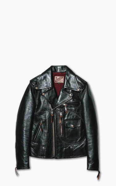 Y&#039;2 Leather HR-55 Horsehide Leather Vintage D-Pocket Double Rider Jacket