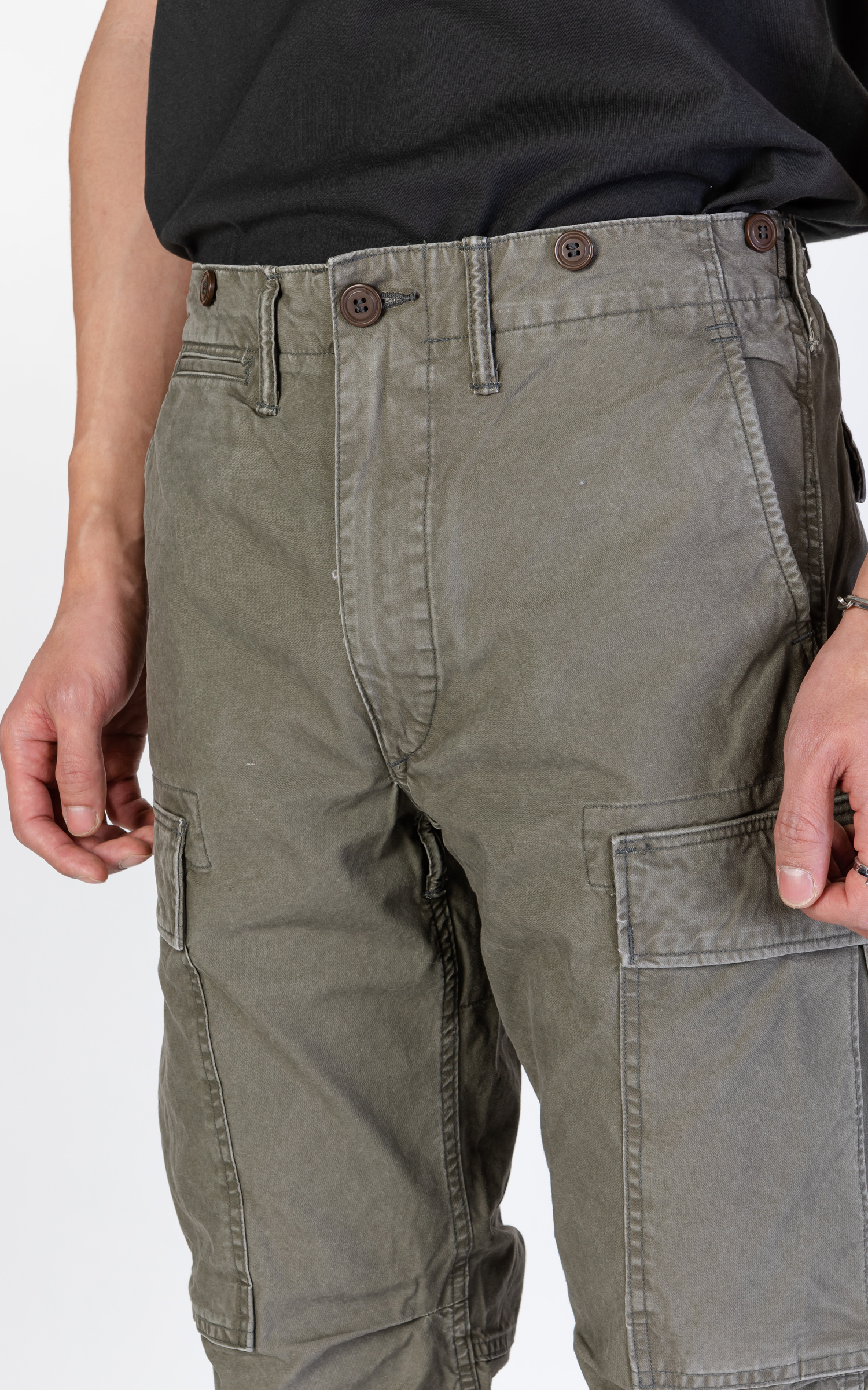 Ralph Lauren RRL Black Surplus Canvas Cargo Pants - ShopStyle Trousers