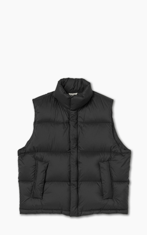 Auralee Super Light Nylon Ripstop Down Vest Black | Cultizm