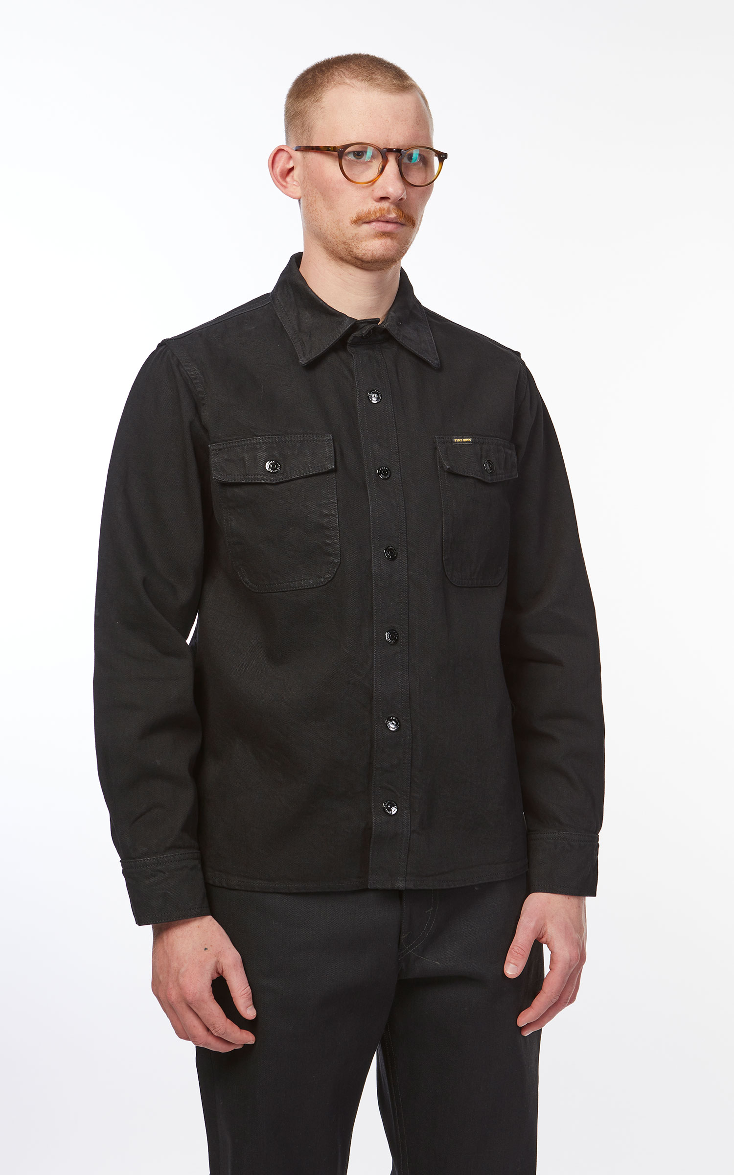 Pike Brothers 1943 CPO Shirt Pitch Black | Cultizm